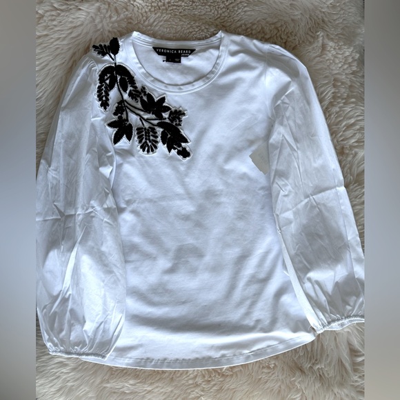 NWOT VERONICA BEARD Franchi Top In White Size S $ 299 - Picture 8 of 9